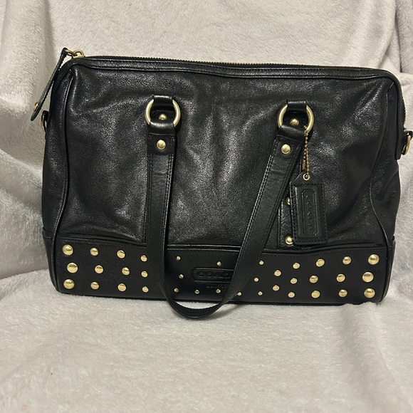 Coach Handbags - Studded Coach Shoulder Bag